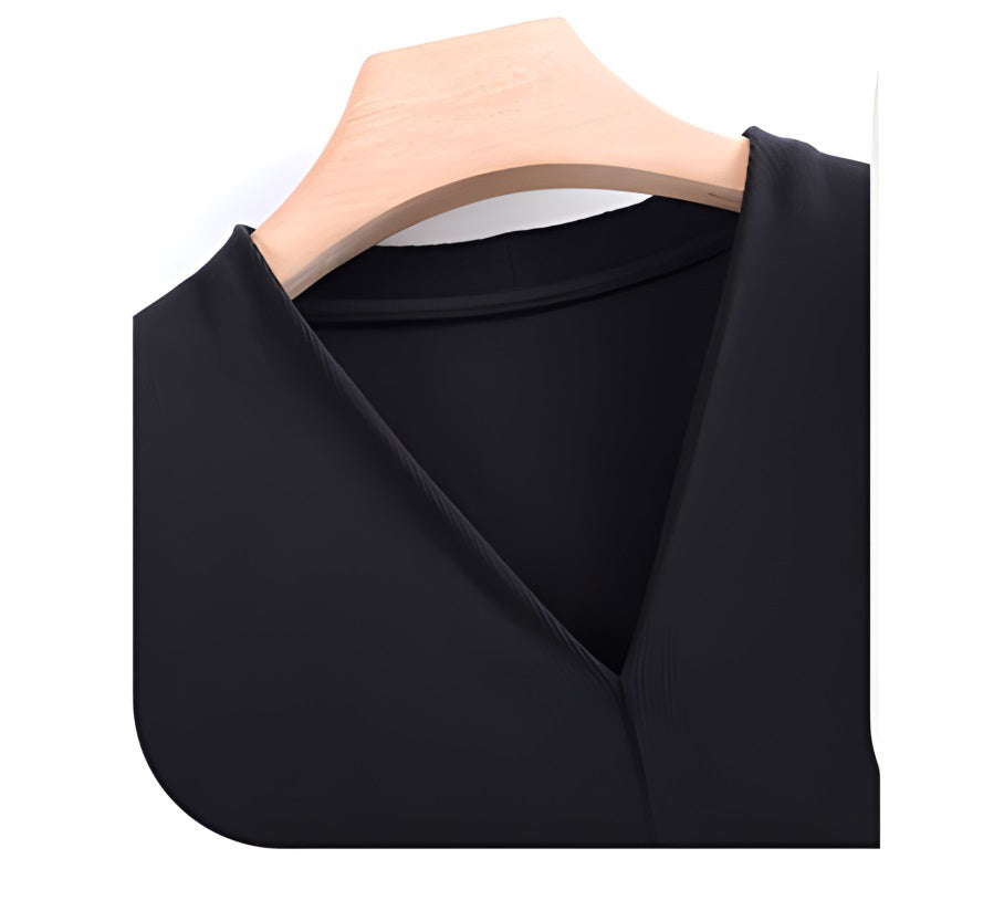 Women Clothings for Autumn Spring Half Sleeve Cotton Women T-shirts Solid Color V-neck Tops for Women All Match Women Blouses