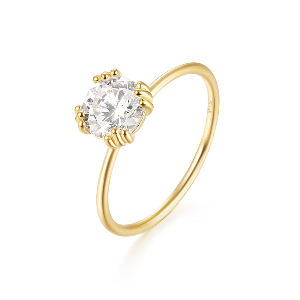 Women's Fashion Graceful Personality Prong Ring