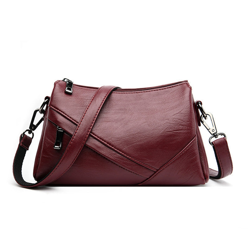 Three-layer Pocket Large-capacity Bag All-match Fashionable Diagonal Bag