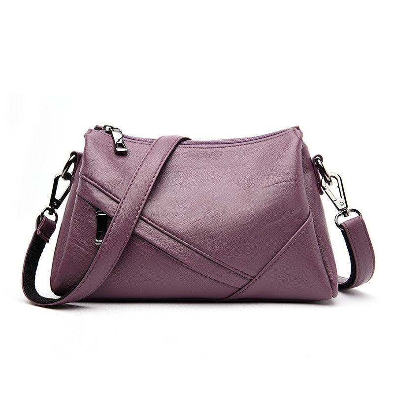 Three-layer Pocket Large-capacity Bag All-match Fashionable Diagonal Bag