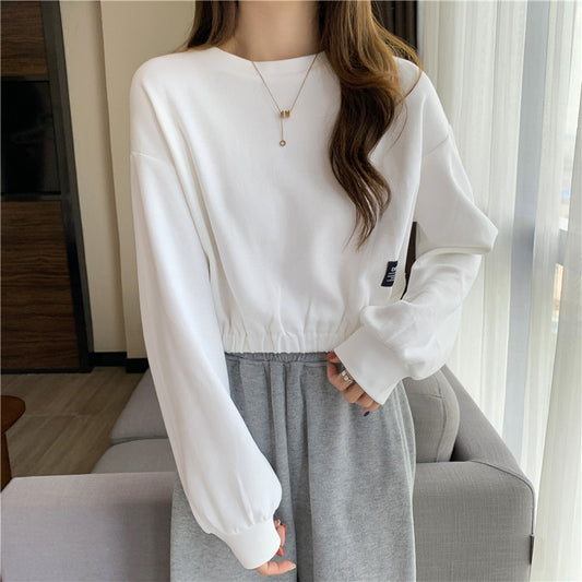 Student High Waist Cropped All-match Top