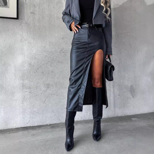 New Fashion Hot Girl High Slit Skirt For Women